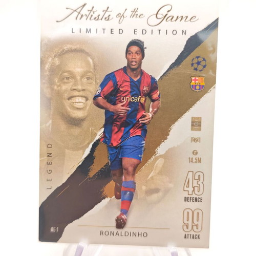 ronaldinho limited edition card Ronaldinho & Neymar Jr Combine for the Ultimate Match Attax Chase