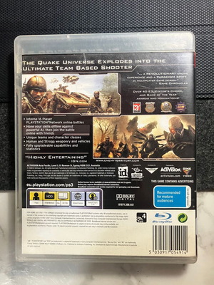 Quake Wars PS3 game used