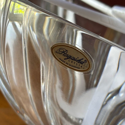 Rogaska Crystal Crystal Platter new, Bohemia, Made in Slovenia