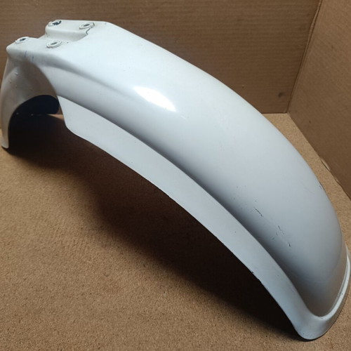 DT YZ front fender, genuine, painted, with crack