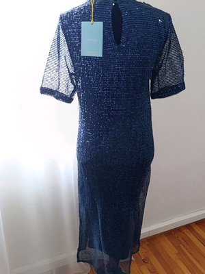 Compania Fantastica long formal dress with sequins new, blue