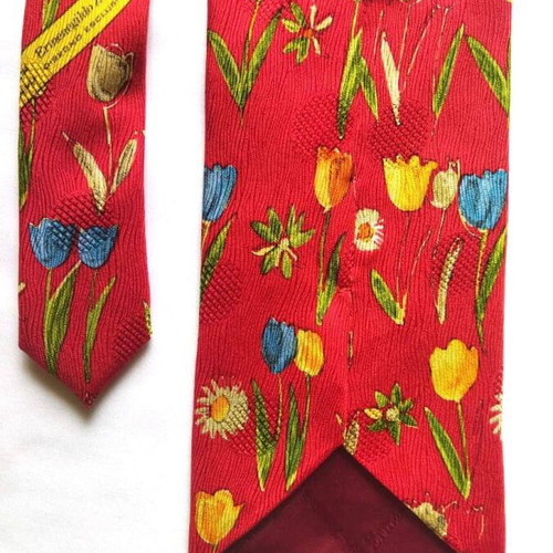 ZEGNA authentic tie 100% silk like new, multicolor