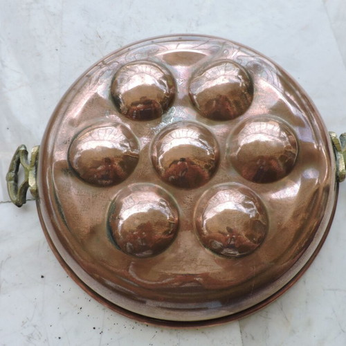 Copper Egg Pan used, vintage
