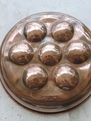 Copper Egg Pan used, vintage