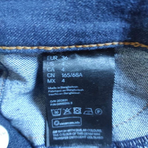 H&M slim jeans like new, size S, blue