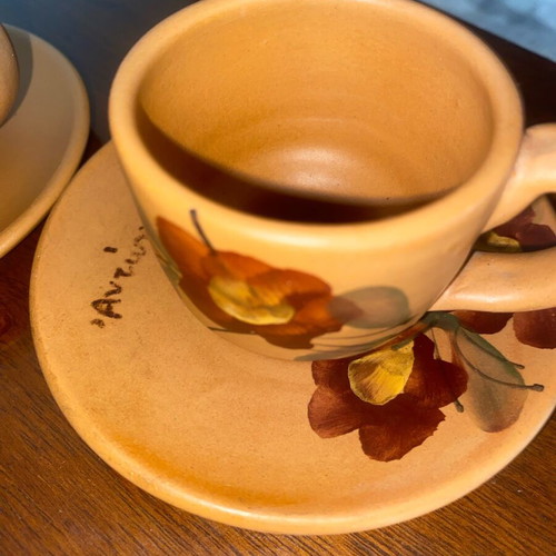 Clay coffee cups like new, set of two