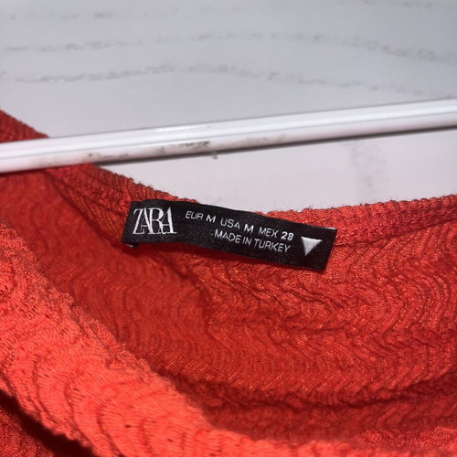Zara red one shoulder dress size M like new