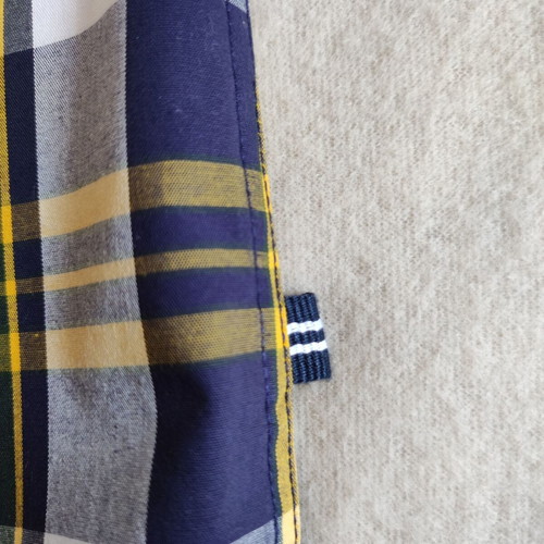 Nautica check shirt, size S fits M, blue and yellow