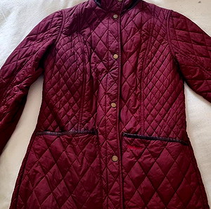 Barbour Γυναικείο Πανωφόρι Μπορντό Waxed