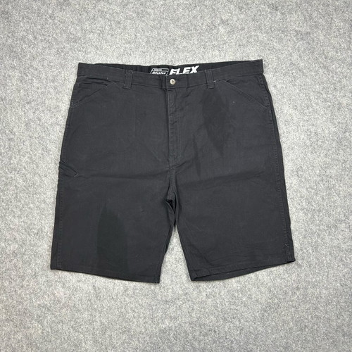 Dickies Flex Carpenter Shorts used, men's W44 black canvas stretch
