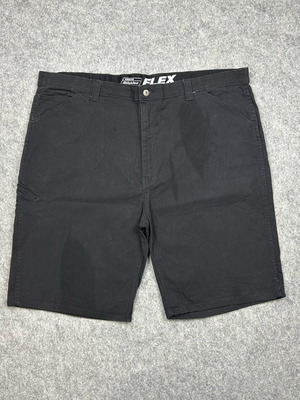 Dickies Flex Carpenter Shorts used, men's W44 black canvas stretch