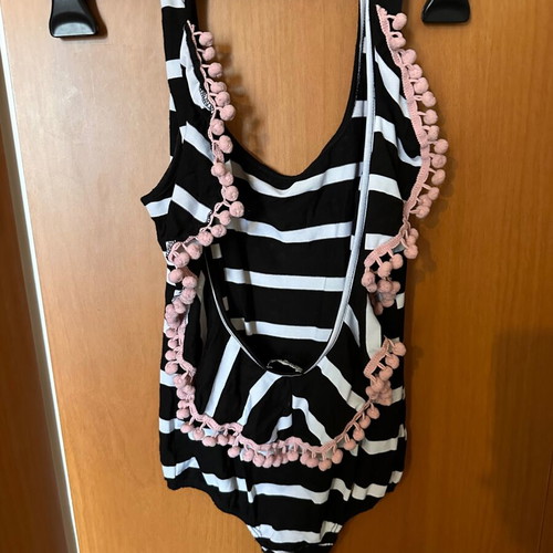 Bodysuit small with open back used, black