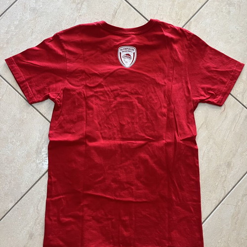 Olympiacos BC 100 Years Official T-Shirt, Red