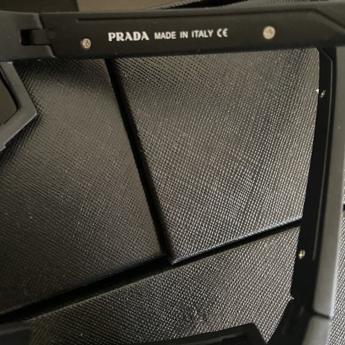 Prada Shield Sunglasses new, black and red unisex design