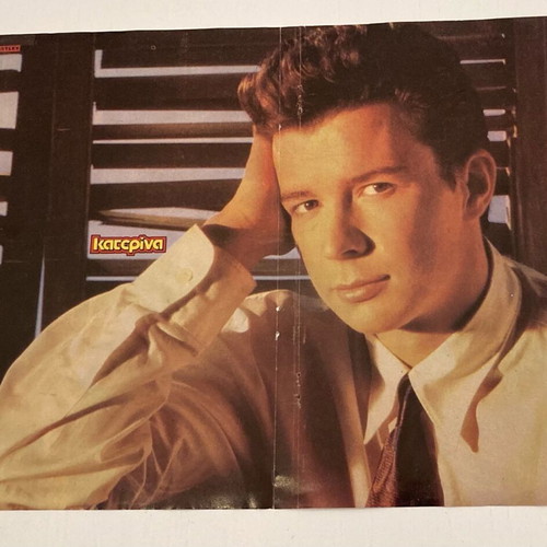 Bros - Rick Astley Poster from magazine Katerina In good condition Price 4 Euros