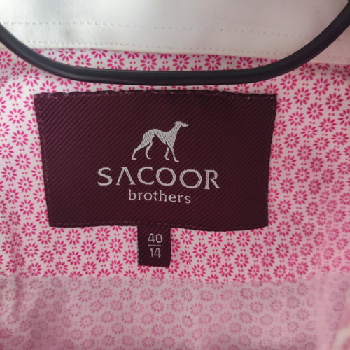Shirt like new, size S, white and pink