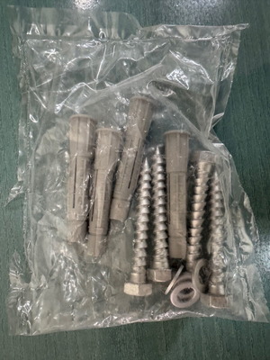 Screws and dowels 10 mm pack of 5 new