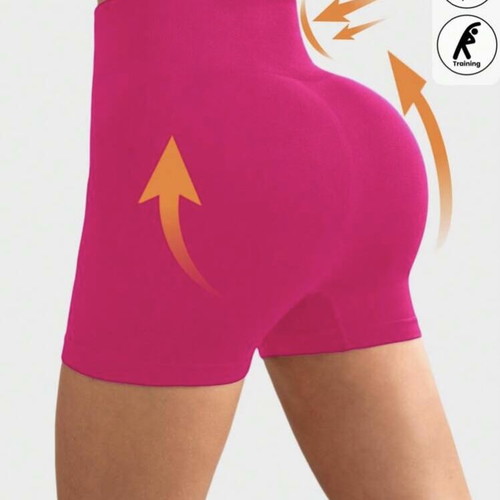 Sportswear gym yoga shorts leggings hot pink size Medium new
