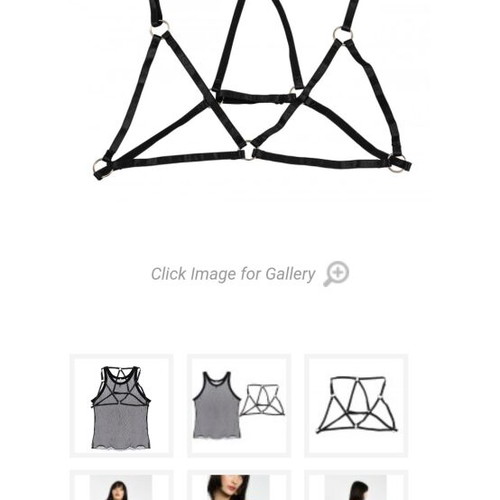 Chest and neck chokers like new, set of 4 black pieces