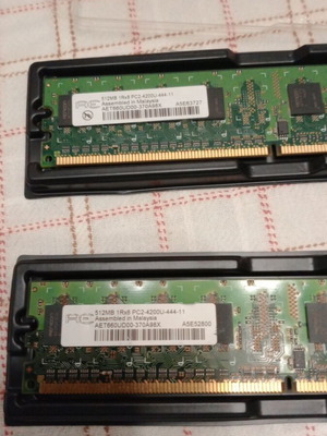 Aeneon 512MB 1Rx8 PC2-4200U RAM used