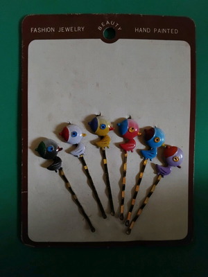 Vintage καρφίτσες μαλλιών καινούργιες, αχρησιμοποίητη καρτέλα