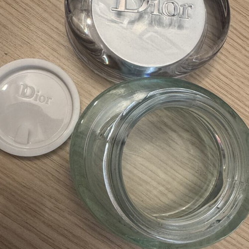 Dior empty cream jar 50 ml like new, glass