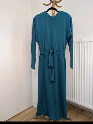 Vintage 80s dress used, green, size M