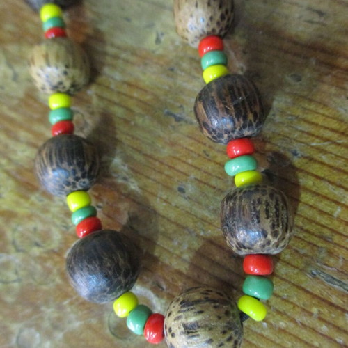 Woodstock 1969 hippie necklace used with leather bracelet gift