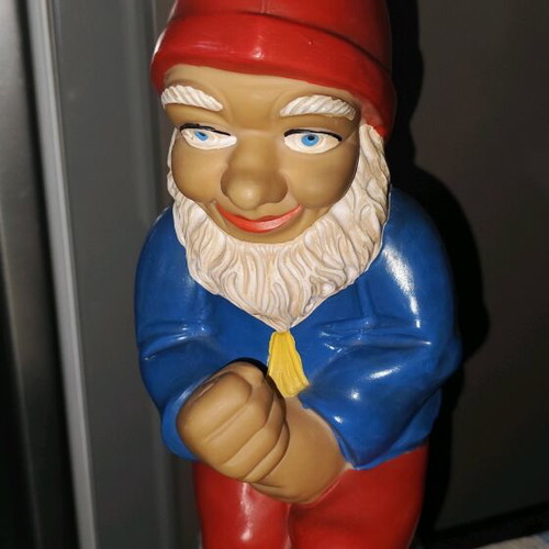 Plastic vintage gnome used