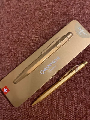 Caran D'ache Στυλό Ballpoint 849 Brut Rose Καινούργιο, μπλε μελάνι