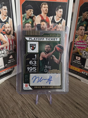 Nigel Williams-Goss Auto 75 Panini Euroleague Contenders 2025-26 Zalgiris καινούργιο