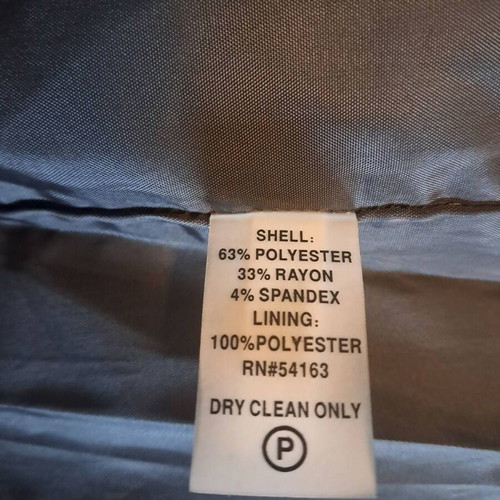 Calvin Klein dress gray size 12 like new with V-neck and ruffle