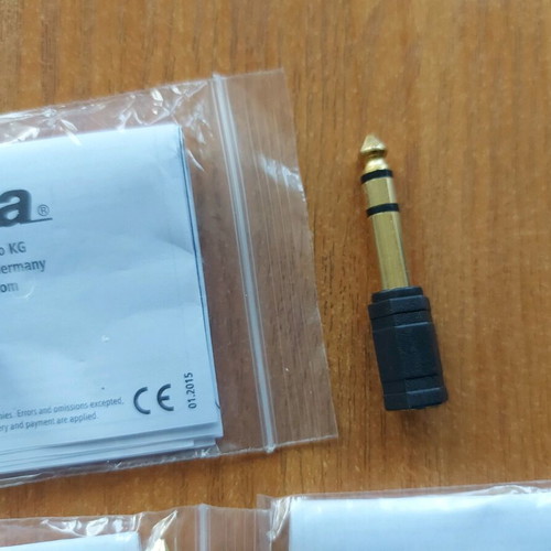 Πρεσάκι Hama νέο, πακέτο 11 τεμαχίων 3.5mm θηλυκό σε 6.35mm αρσενικό βύσμα