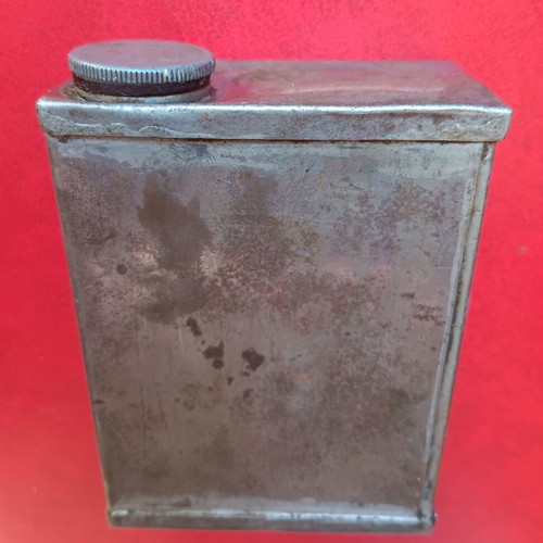 Military metal olive oil can used, collectible