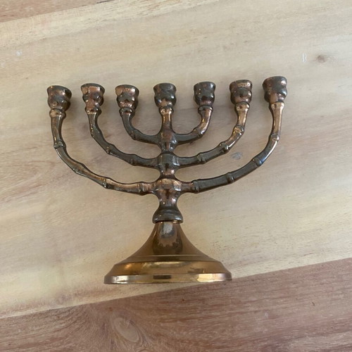 Bronze candlestick like new, height 9 cm