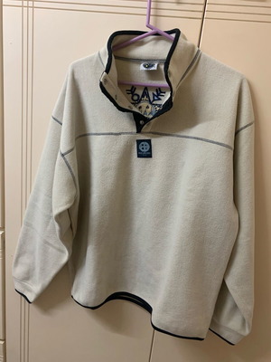 Φουτερ fleece Maui & Sons μεταχειρισμένο, unisex, χρώμα άσπρο και μαύρο