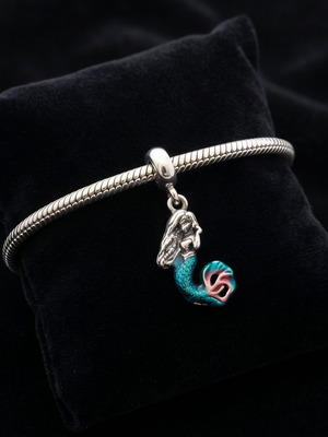 Charm Ariel Disney The Little Mermaid silver S925 new