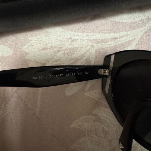 Valentino sunglasses black like new with case