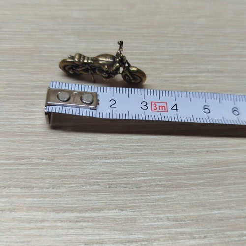 Motorcycle miniature new brass vintage gold tone
