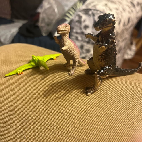 Dinosaur figures used, 1990