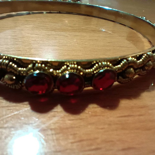 Bracelets set of two, fashion jewelry, gold color, new
