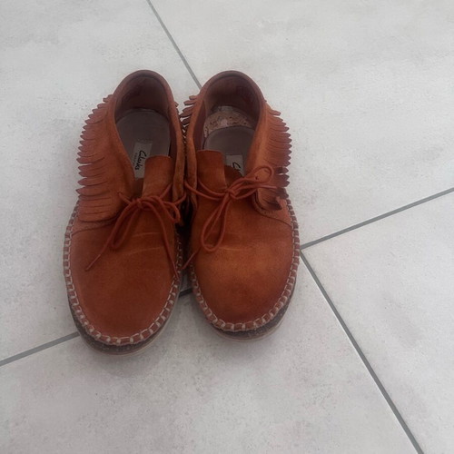 Clarks shoes like new, suede ceramic color, size 38