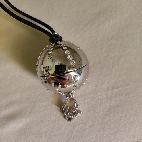 Christian Dior Diorlight disco ball necklace with Swarovski crystals new