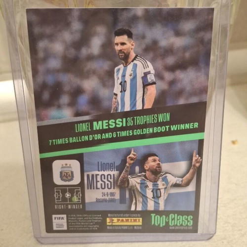 Lionel Messi Unbeatable Panini card