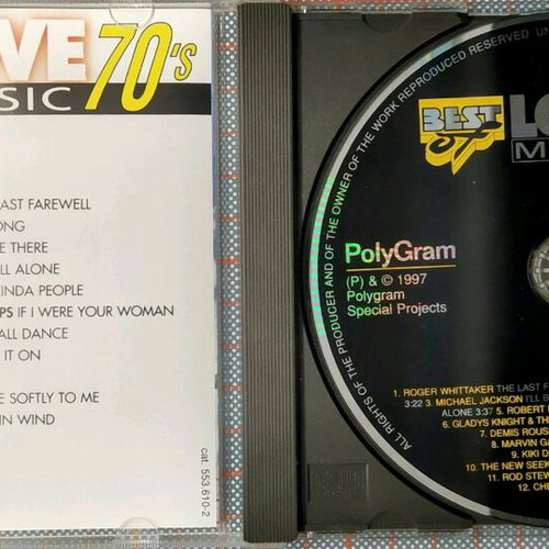 Best of Love Music 70's CD like new, Polygram 1997