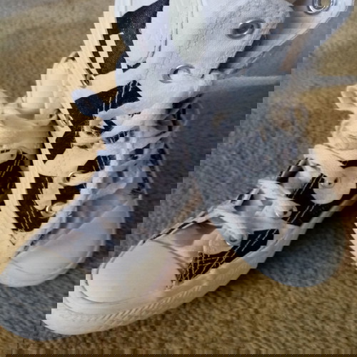 Converse υφασμάτινα μποτάκια μεταχειρισμένα, νούμερο 32, ασπρόμαυρα