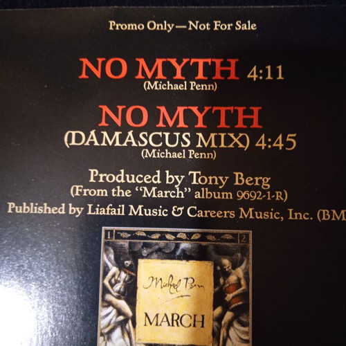 Michael Penn No Myth single used