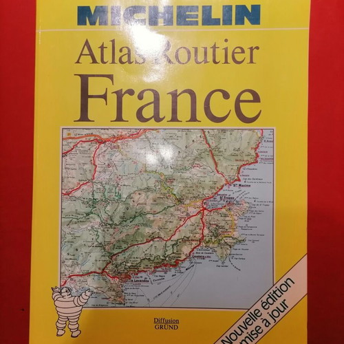 Michelin France Road Atlas used, detailed maps