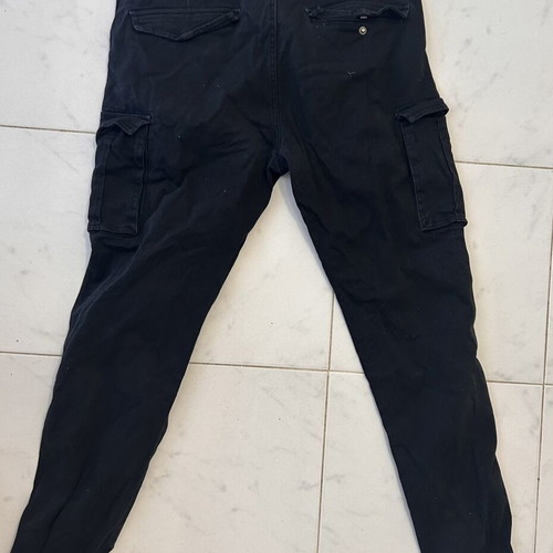 Rebase men's cargo jogger pants size 36 black used