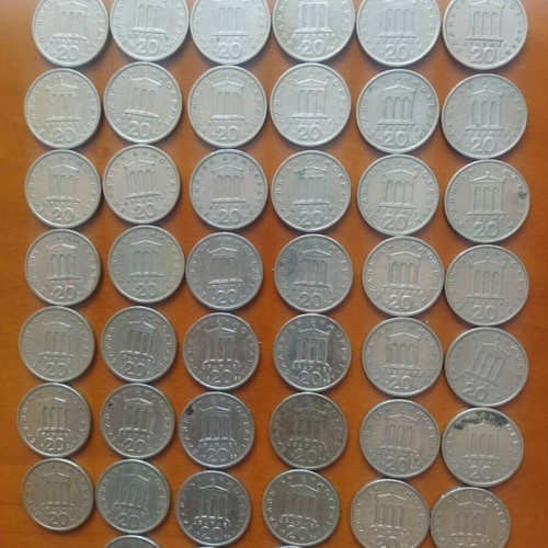 Olympic Games coin collection 20 drachmas and 100 drachmas